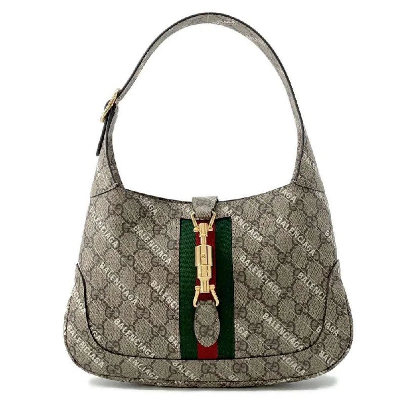 Women Gucci crossbody bags with a printed floral patternGUCCI Hacker Project Jackie 1961 Shoulder Bag Beige 636706 GG SupremeCanvas