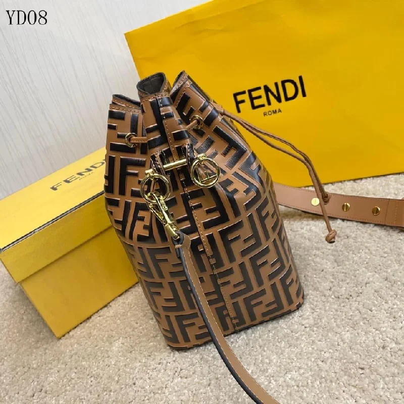 Fendi bags with a detachable makeup pouch inside for beauty - conscious usersFendi Mon Tresor  Bag