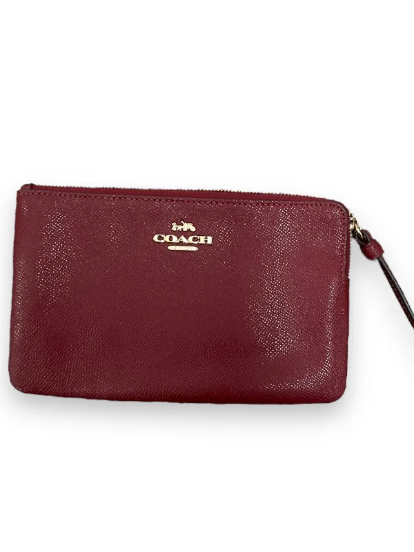 Small - sized Coach crossbody bags in smooth pebble leather for a compact carryWristlet Designer By Coach, Size: Medium