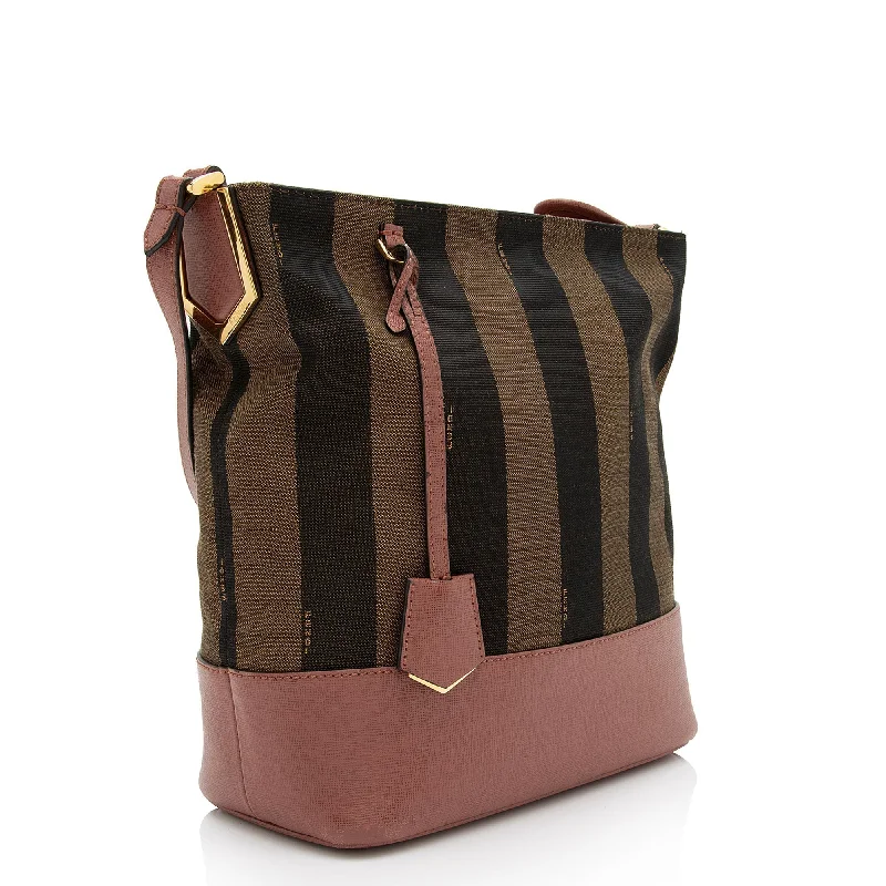 Fendi bags with a detachable tablet holder for using tablets on the goFendi Pequin 2Jours Bucket Bag (SHF-w59KzV)