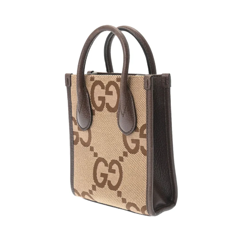 Ladies Gucci shoulder bags with a wide - width strapGUCCI Tote Bag Jumbo GG Beige 699406 Women's Supreme Canvas Handbag