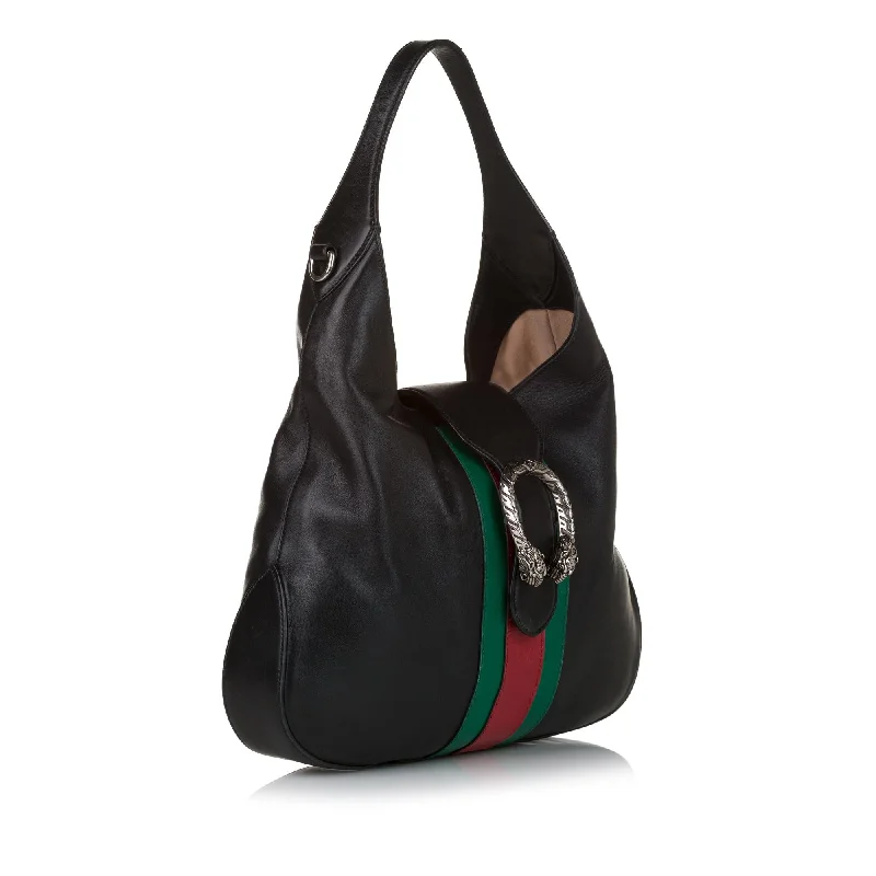 Gucci Marmont bags for women with a snakeskin - effect panelGucci Dionysus Web Leather Hobo (31263)