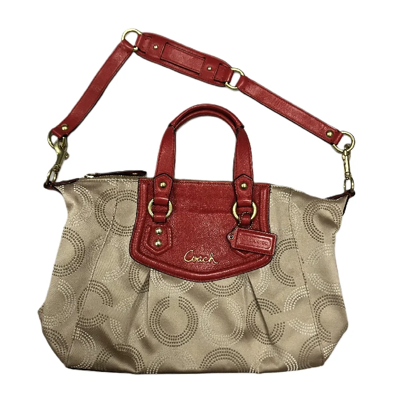 Ladies Coach Rogue bags with a star - shaped charm for a playful touchHandbag Designer By Coach, Size: Medium