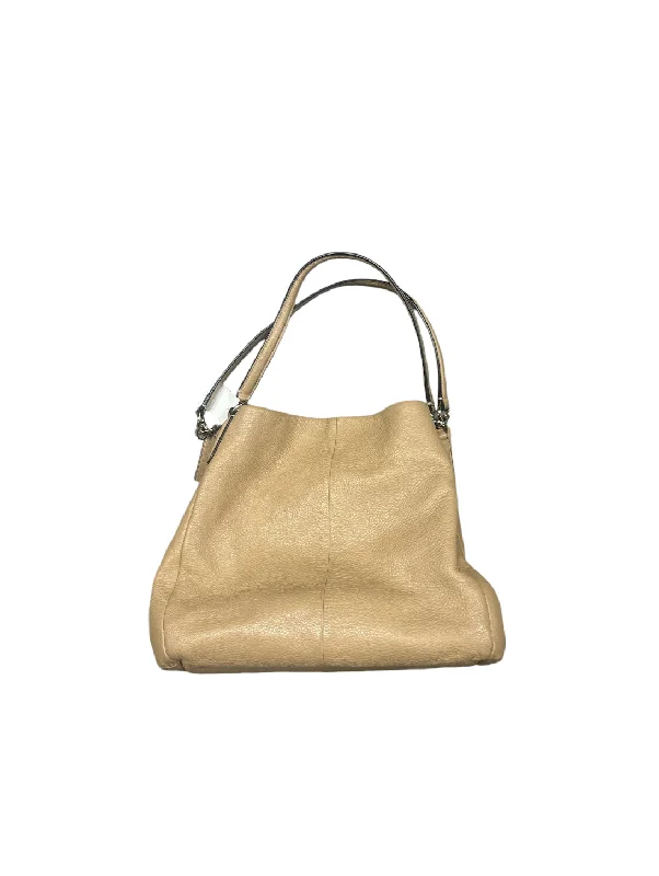 Coach Borough bags with a structured silhouette and a magnetic - snap closureHandbag Designer By Coach, Size: Medium