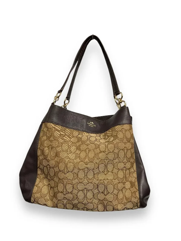 Coach bags with a front - flap pocket and a turnlock for a classic aestheticHandbag Designer By Coach, Size: Medium