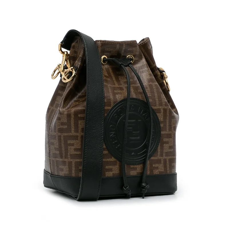 Fendi bags with a back - zip pocket for storing valuables securelyFendi FF 1974 Mon Tresor Bucket Bag (SHG-GUQyrz)