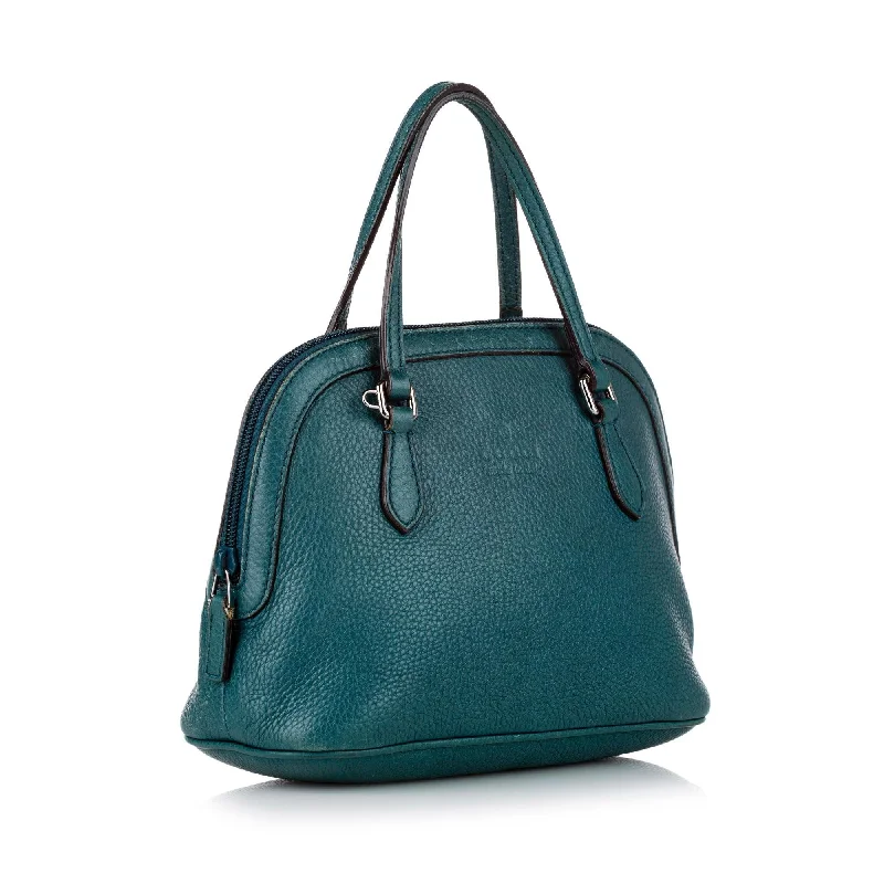 Small - sized Women Gucci shoulder bags for evening outingsGucci Dome Leather Satchel (32153)