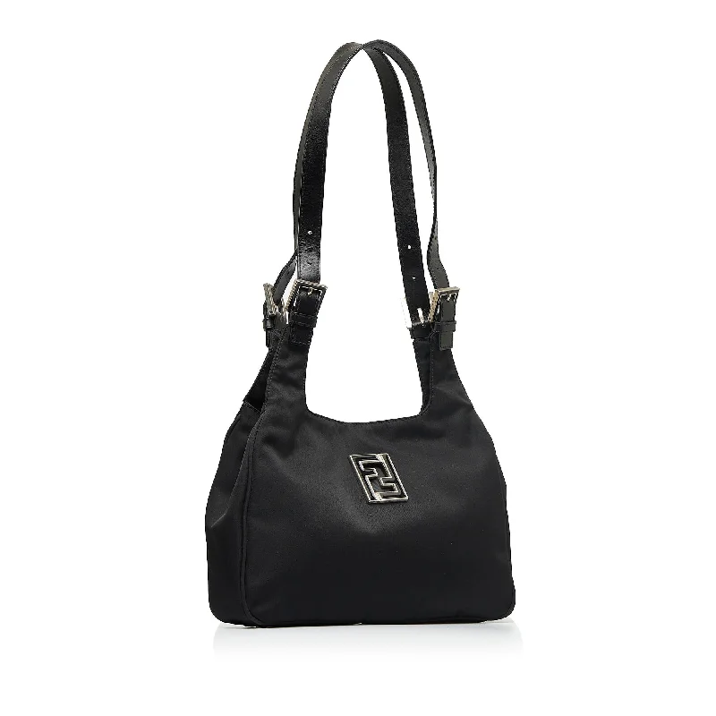 Ladies Fendi Baguette bags with a star - shaped charm for a playful and trendy touchFendi Nylon Shoulder Bag (SHG-qJjzxe)