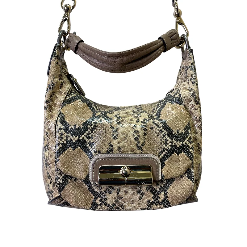 Coach Rogue bags with a monogram - embossed leather surfaceCrossbody Designer By Coach In Animal Print, Size:Large