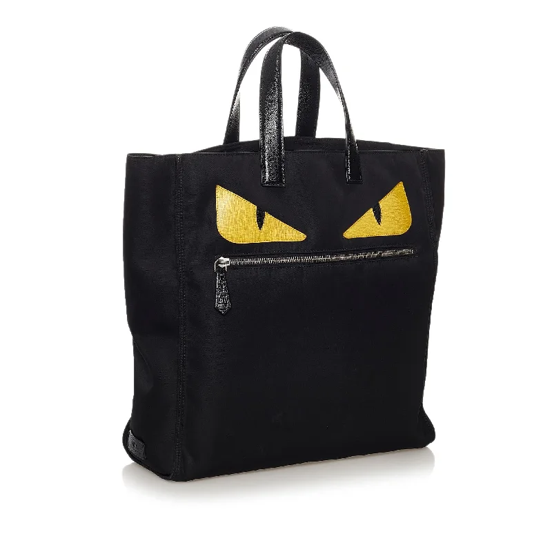 Fendi crossbody bags in a vibrant, neon color for a bold fashion statementFendi Monster Nylon Tote Bag (SHG-32640)