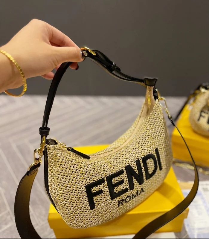 Fendi tote bags with a reinforced bottom for increased durabilityFendi new shoulder handbag