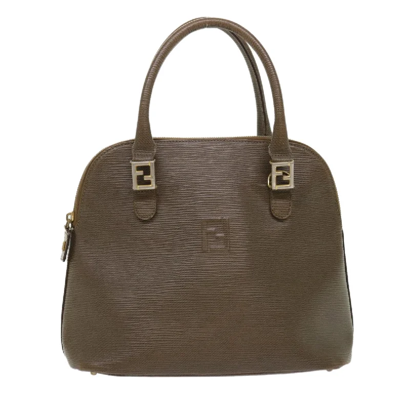 Fendi crossbody bags with a faux fur trim for a warm and stylish winter accessoryFENDI Hand Bag Leather Brown  bs6467