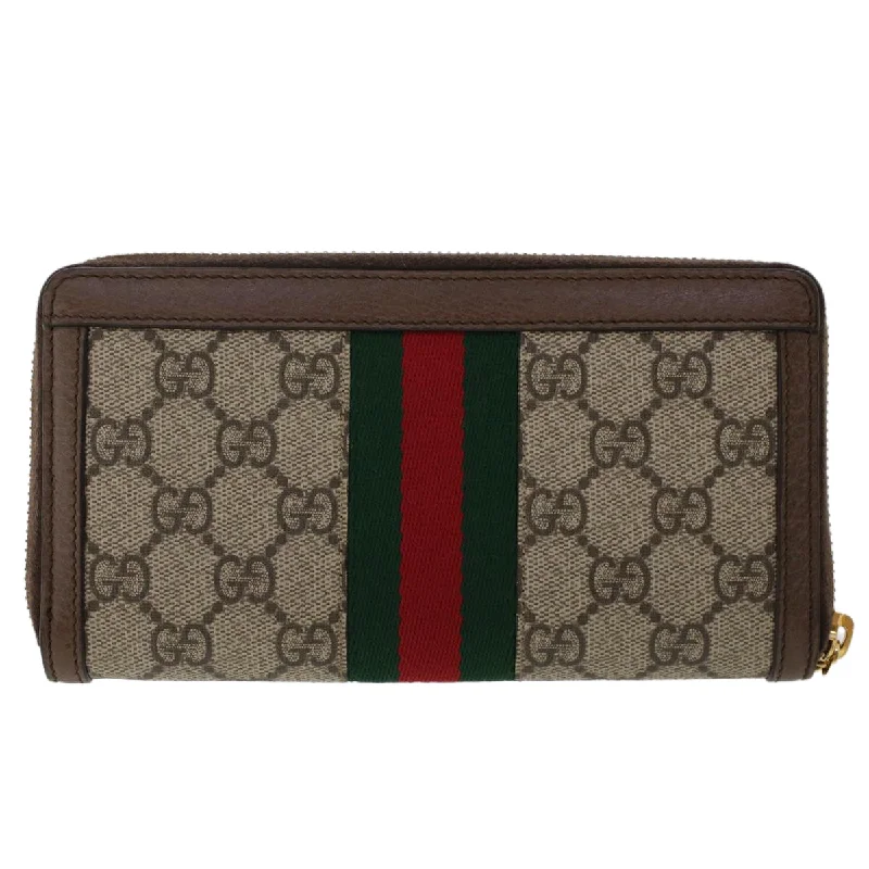 Gucci backpacks for women with a hidden back pocketGUCCI GG Canvas Web Sherry Line Ophidia Long Wallet Beige Red 523154  49471