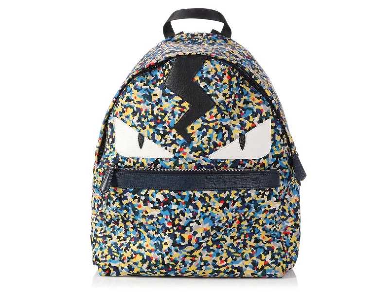 Fendi tote bags with a thermal - insulated pocket for keeping drinks hot or coldFendi Confetti Monster Backpack