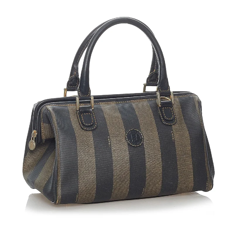 Fendi By The Way bags with a contrast - colored interior for visual interestFendi Pequin Boston Bag (SHG-30791)