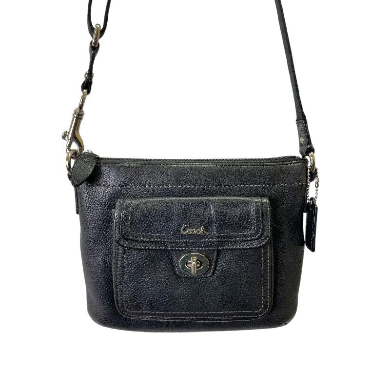 Medium - sized Coach shoulder bags in rich, deep colors for a sophisticated appearanceCrossbody Designer By Coach In Black, Size:Small