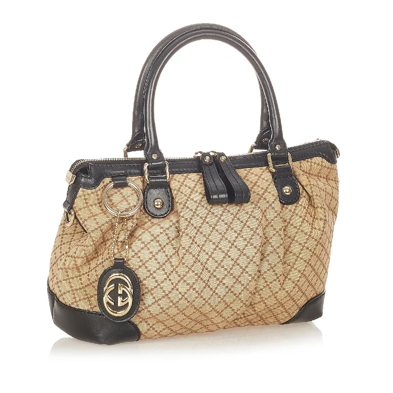 Ladies Gucci Dionysus bags with a star - shaped charmGucci Diamante Sukey Canvas Satchel (24283)