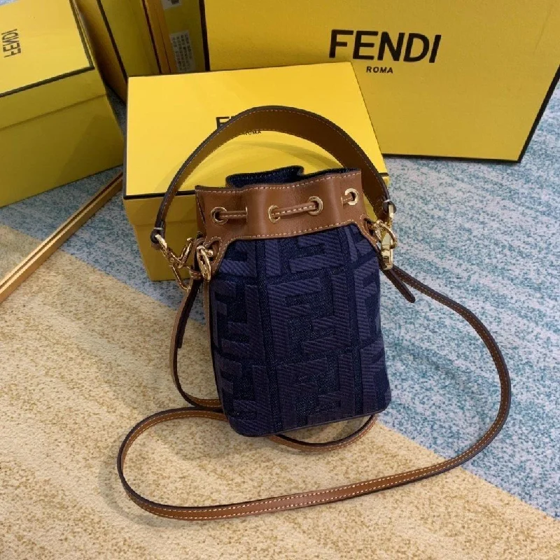 Fendi Baguette bags featuring the iconic FF logo plaque for a branded lookFendi Mon Tresor Mini Bag