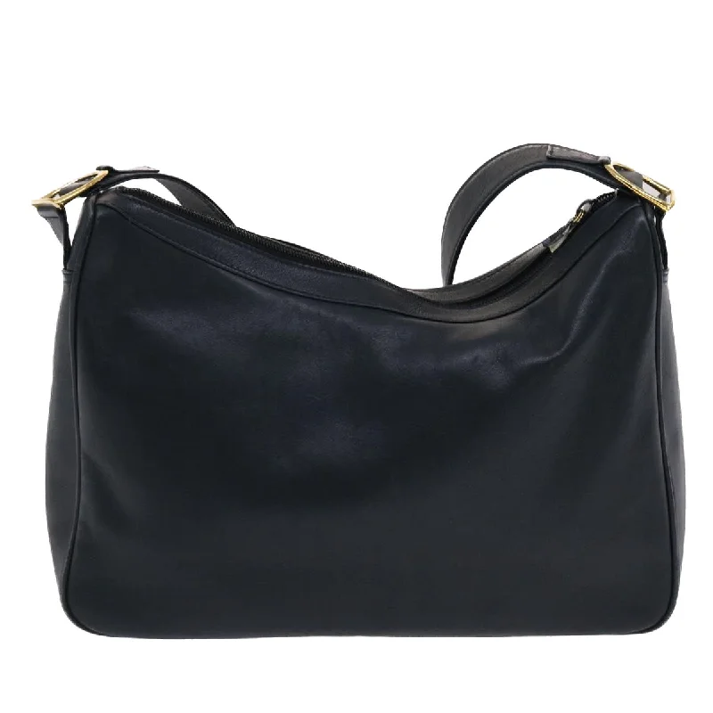 Women Gucci Sylvie bags with a detachable ribbon detailGUCCI Shoulder Bag Leather Navy  bs6472