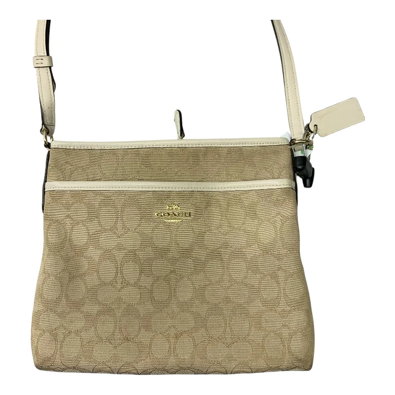 Ladies Coach Tabby bags with gold - toned hardware for a touch of luxuryCrossbody Designer By Coach, Size: Medium