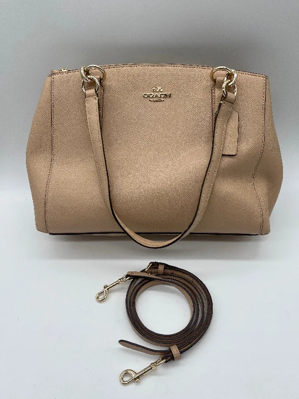 Coach bags with a patent - leather finish for a shiny and sophisticated appearanceHandbag Designer By Coach, Size: Medium