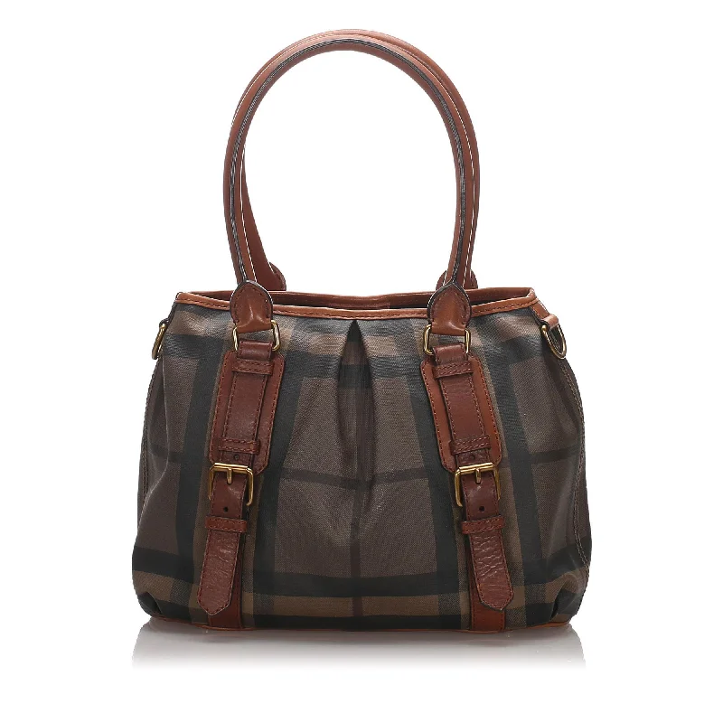 Burberry Bags with Interior Organizers for Easy SortingBurberry Smoke Check Northfield Tote  (SHG-12195)