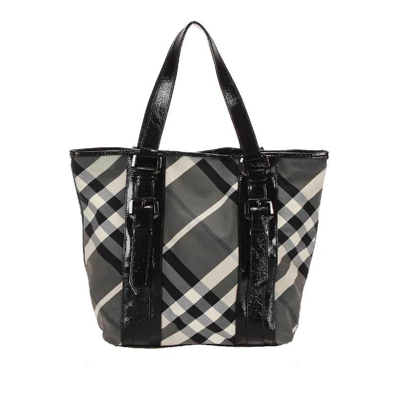 Minimalist Burberry Bags for a Sleek LookBurberry Supernova Check Tote  (SHG-12890)