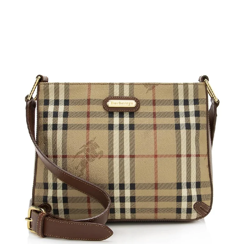 Sporty Burberry Bags for Athletic ActivitiesBurberry Vintage Haymarket Check Barnard Shoulder Bag (SHF-13358)