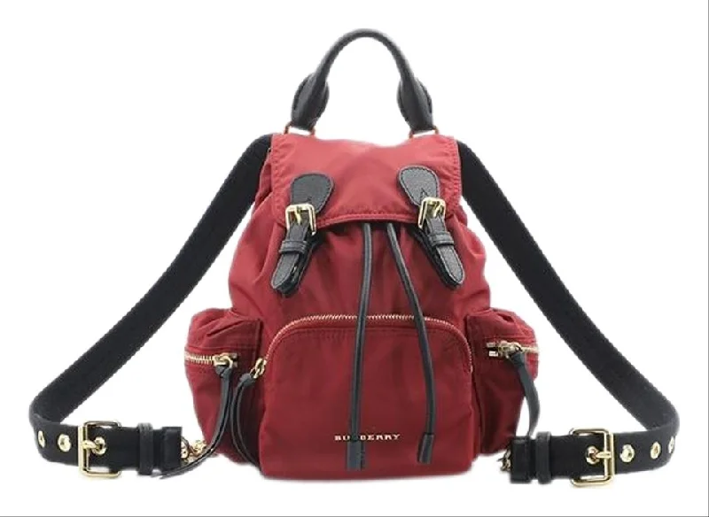 Sustainable Burberry Bags Made from Recycled MaterialsBurberry Small Runway Winered Nylon Backpack