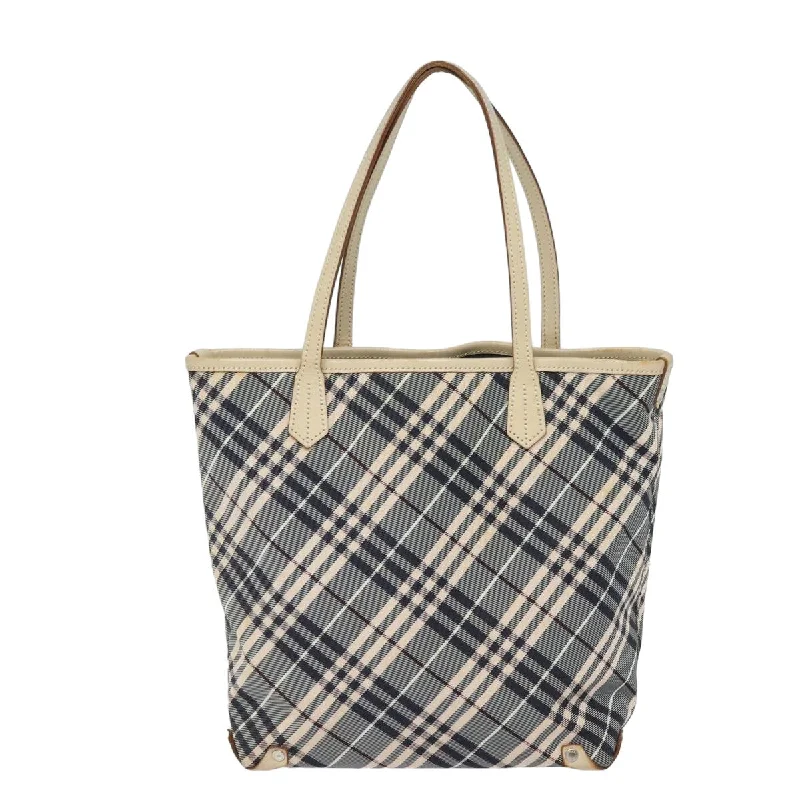 Light - Colored Burberry Bags for Spring and SummerBURBERRY Nova Check Blue Label Tote Bag Canvas Beige Navy  bs15727