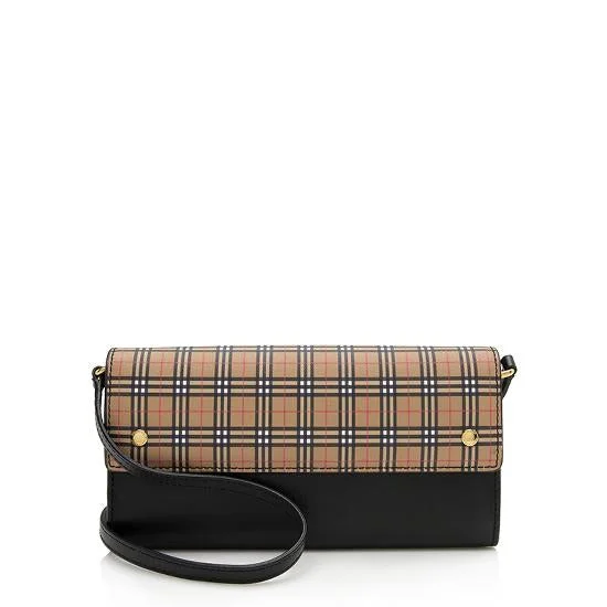 Breathable Burberry Gym Bags for WorkoutsBurberry Vintage Check Leather Henley Wallet On Chain