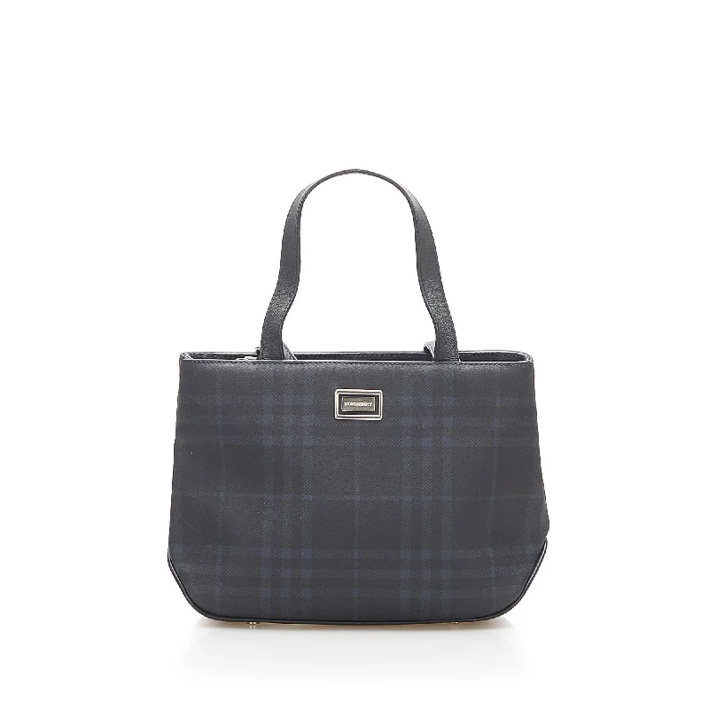 Burberry Bags with Antique - Style HardwareBurberry Smoke Check PVC Handbag (SHG-17947)