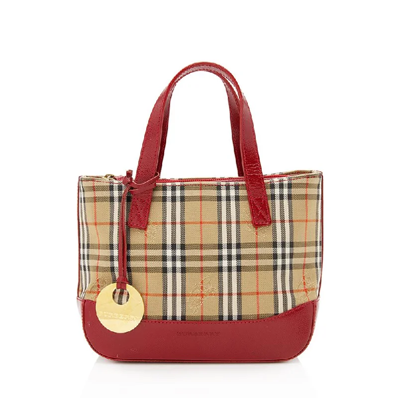 Compact and Portable Burberry Waist BagsBurberry Vintage Haymarket Check Satchel (SHF-12726)