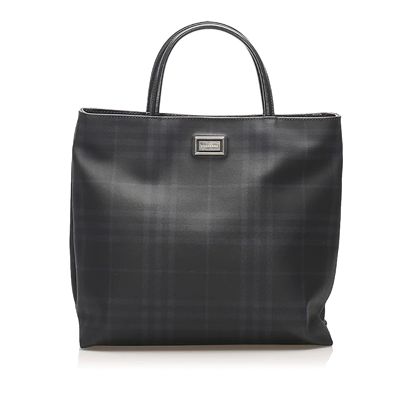 Sporty Burberry Bags for Athletic ActivitiesBurberry Smoke Check PVC Handbag (SHG-11116)