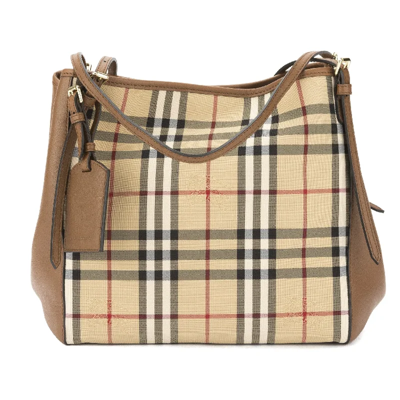 Burberry Bags with Antique - Style HardwareBurberry Tan Horseferry Check Small Canter Tote Bag (New with Tags)