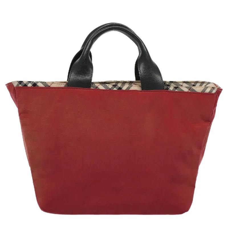 Burberry Bags with Magnetic Closures for Quick AccessBURBERRY Nova Check Blue Label Tote Bag Nylon Red  bs9767