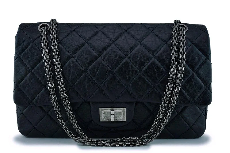 Chanel Small Crossbody Bag for TravelChanel Black 2.55 Jumbo 227 Classic Double Flap Bag RHW