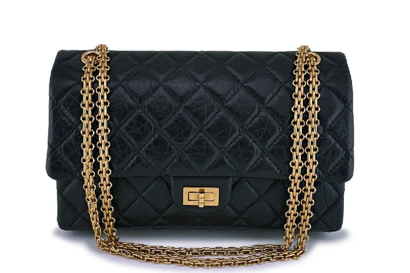 Chanel Classic Flap Bag for Evening PartyChanel Black Aged Calfskin Classic Reissue 2.55 226 Double Flap Bag GHW