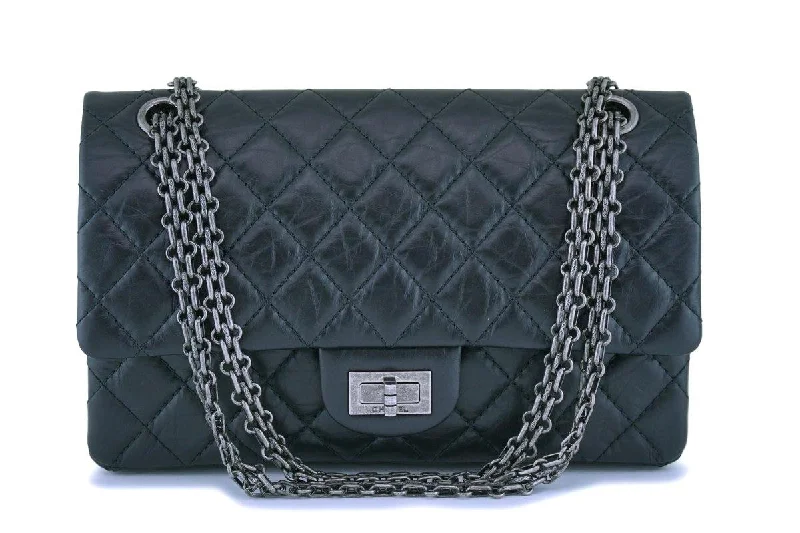 Chanel Small Crossbody Bag for TravelChanel Black Aged Calfskin Reissue 2.55 225 Double Flap Bag RHW