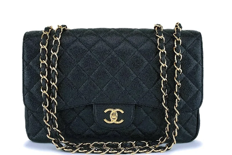 Chanel Chain Strap Handbag for Everyday UseChanel Black Caviar Classic Jumbo Flap Bag GHW