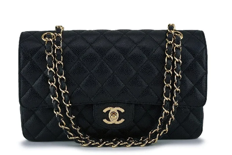 Chanel Black Handbag for Business MeetingsChanel Black Caviar Classic Medium Double Flap Bag GHW