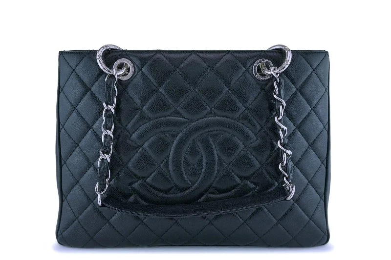 Chanel New Arrival Handbag with Gold HardwareChanel Black  Caviar Grand Shopper Tote GST Bag SHW