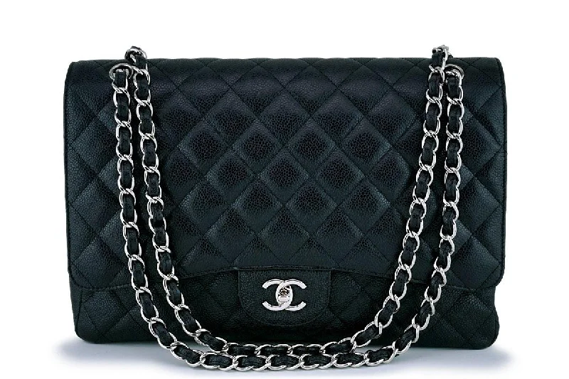 Chanel Medium Tote Bag for Office LadiesChanel Black Caviar Maxi "Jumbo XL" Classic Flap Bag SHW