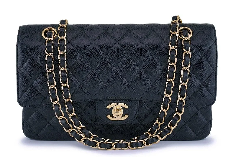 Chanel Chain Strap Handbag for Everyday UseChanel Black Caviar Medium Classic Double Flap Bag GHW