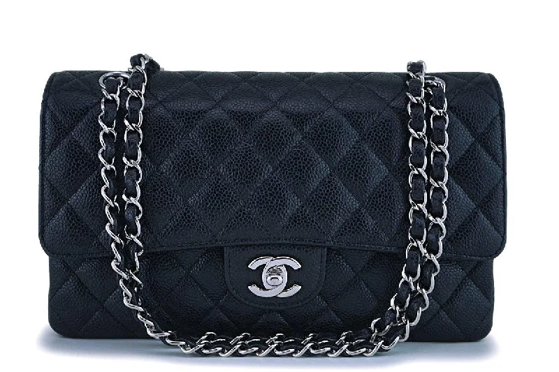 Chanel All - Match Handbag for Versatile StylingChanel Black Caviar Medium Classic Double Flap Bag SHW