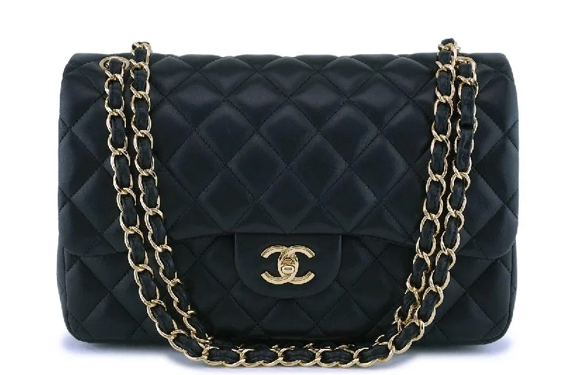 Chanel Small Crossbody Bag for TravelChanel Black Lambskin Jumbo Classic Double Flap Bag GHW