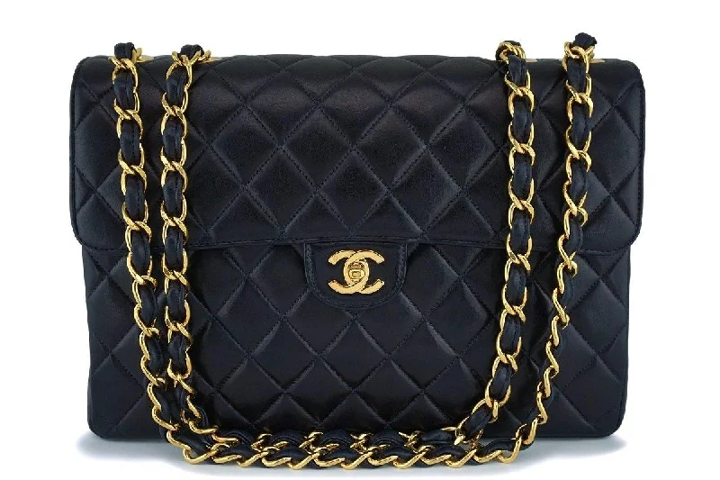 Chanel Small Crossbody Bag for TravelChanel Black Lambskin Jumbo Classic Flap Bag 24k GHW