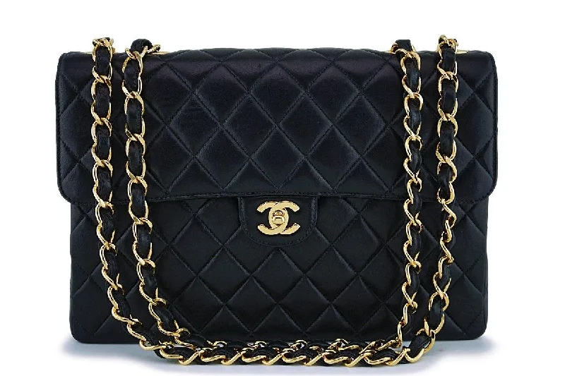 Chanel Small Crossbody Bag for TravelChanel Black Lambskin Jumbo Classic Flap Bag 24k GHW