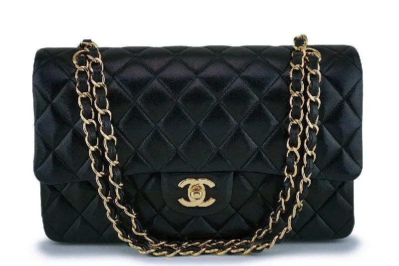 Chanel Lightweight Handbag for Daily ErrandsChanel Black Lambskin Medium Classic Double Flap Bag GHW