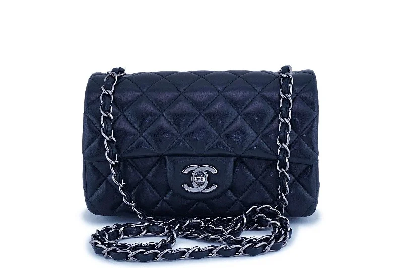 Chanel Classic Flap Bag for Evening PartyChanel Black Lambskin Rectangular Classic Flap Bag RHW